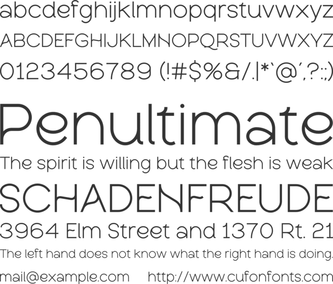 Luminova font preview