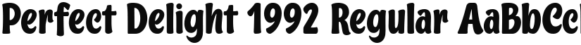 Perfect Delight 1992 font download