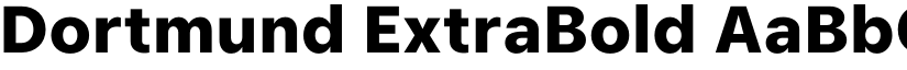 Dortmund ExtraBold font