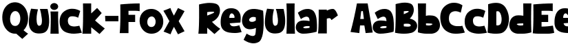 Quick-Fox Regular font