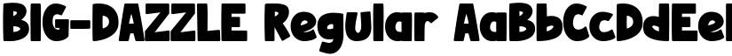 BIG-DAZZLE Regular font