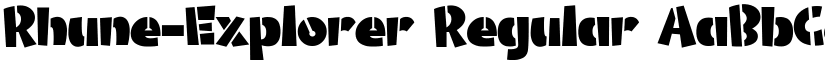 Rhune-Explorer Regular font