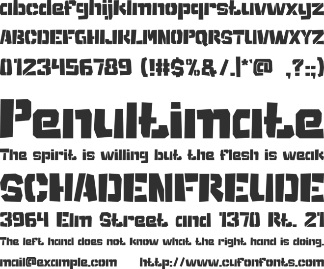 Temple-Jump font preview