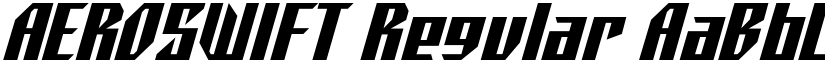 AEROSWIFT Regular font