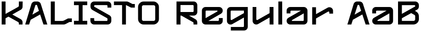 KALISTO Regular font