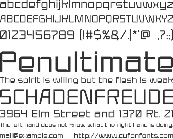 Mars-Project font preview