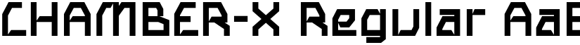 CHAMBER-X Regular font