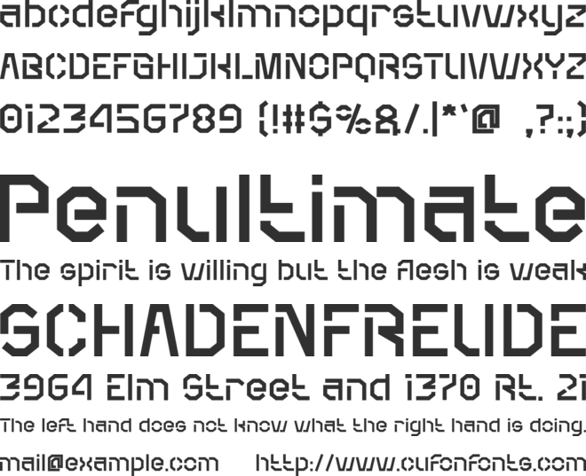 KRYPTON font preview
