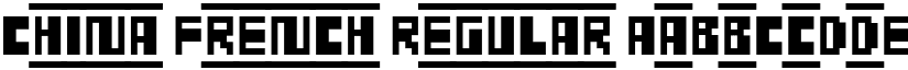 China French Regular font