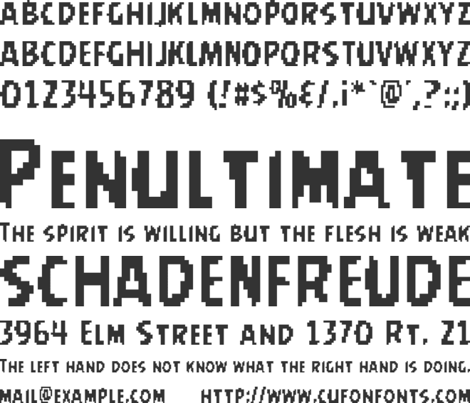 AngryBirdsPixela font preview