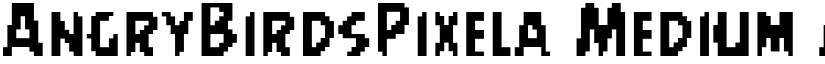 AngryBirdsPixela Medium font