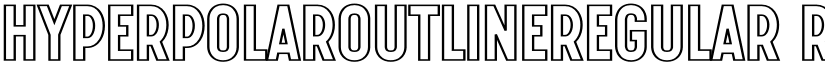 HyperPolarOutlineRegular Regular font