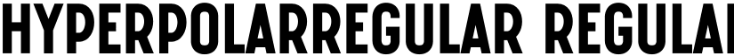 HyperPolarRegular Regular font