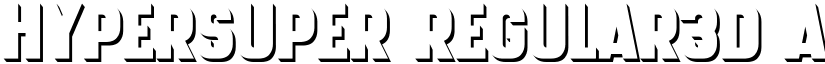HyperSuper Regular3D font