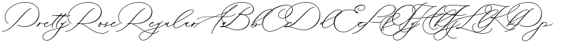 Pretty Rose Regular font