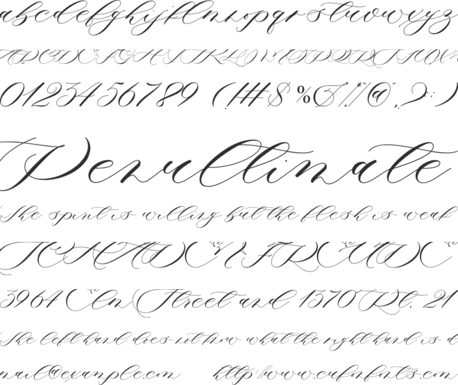 Romantic Soneta font preview