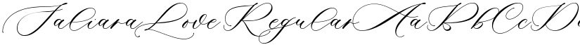 Saliara Love Regular font