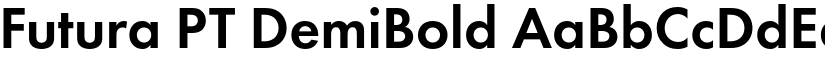Futura PT DemiBold font