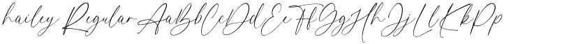 hailey Regular font