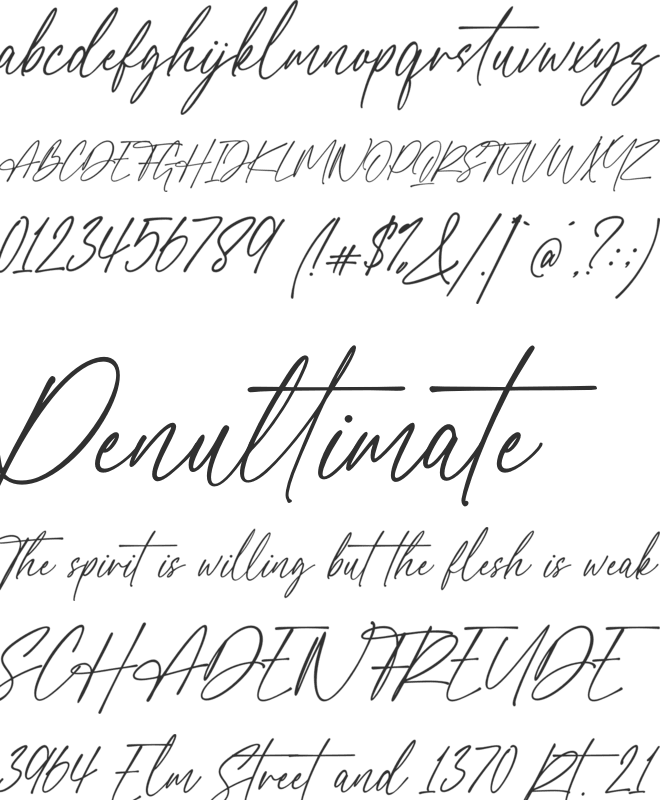 Blessed Signature font preview