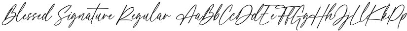 Blessed Signature font download