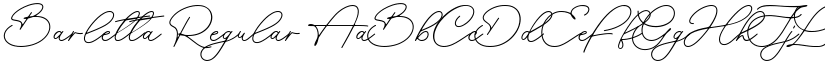 Barletta Regular font