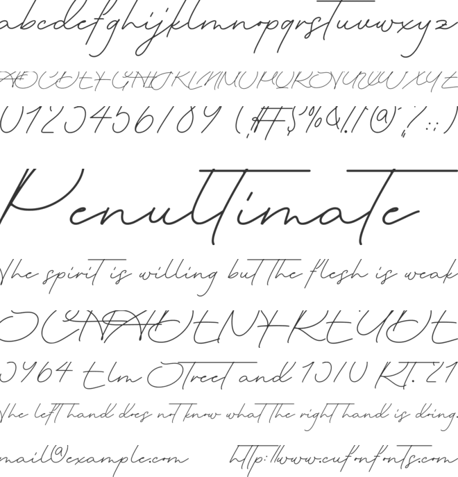 Montoliso font preview