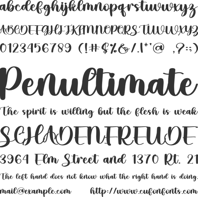 Dateline font preview