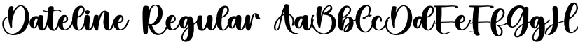 Dateline Regular font