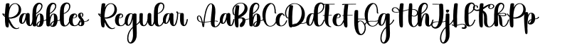Rabbles Regular font