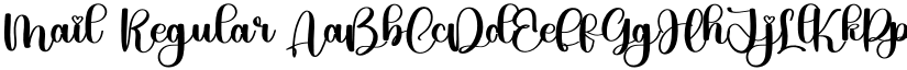 Mail Regular font