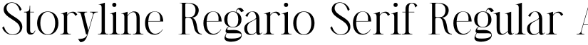 Storyline Regario Serif Regular font