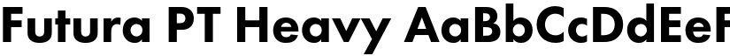 Futura PT Heavy font