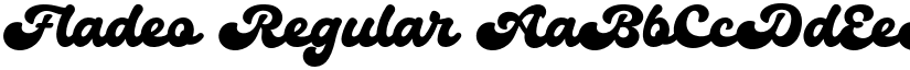 Fladeo Regular font