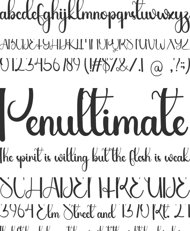 Gnomeline font preview