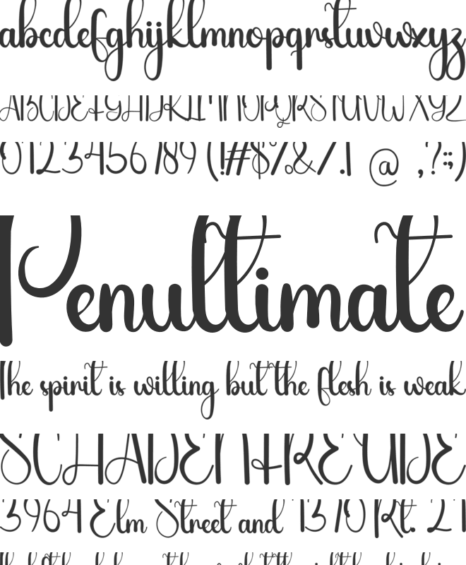Gnomeline font preview