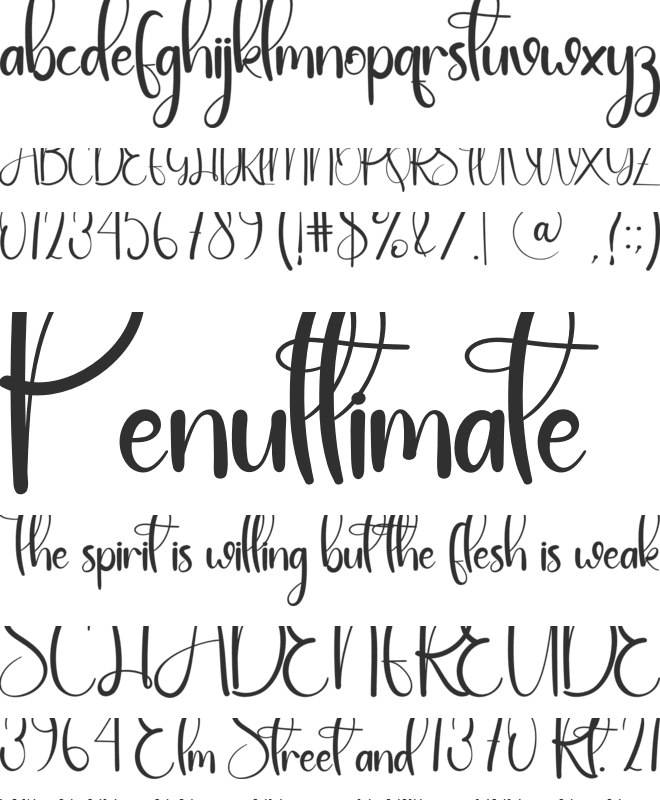 Christmas Background font preview