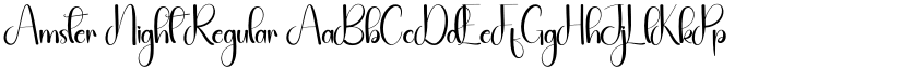 Amster Night Regular font