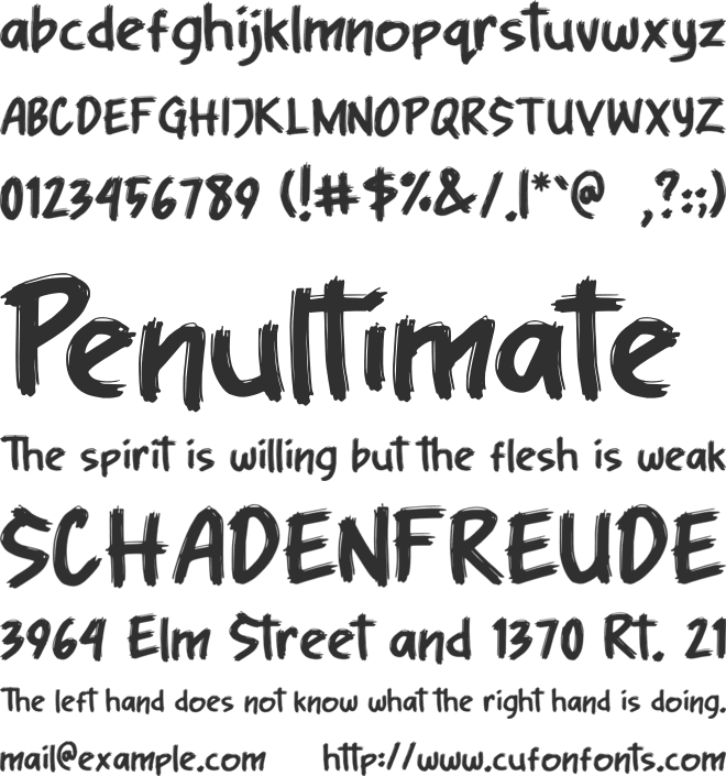GETRONDE font preview