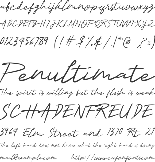 Slow Smoke font preview