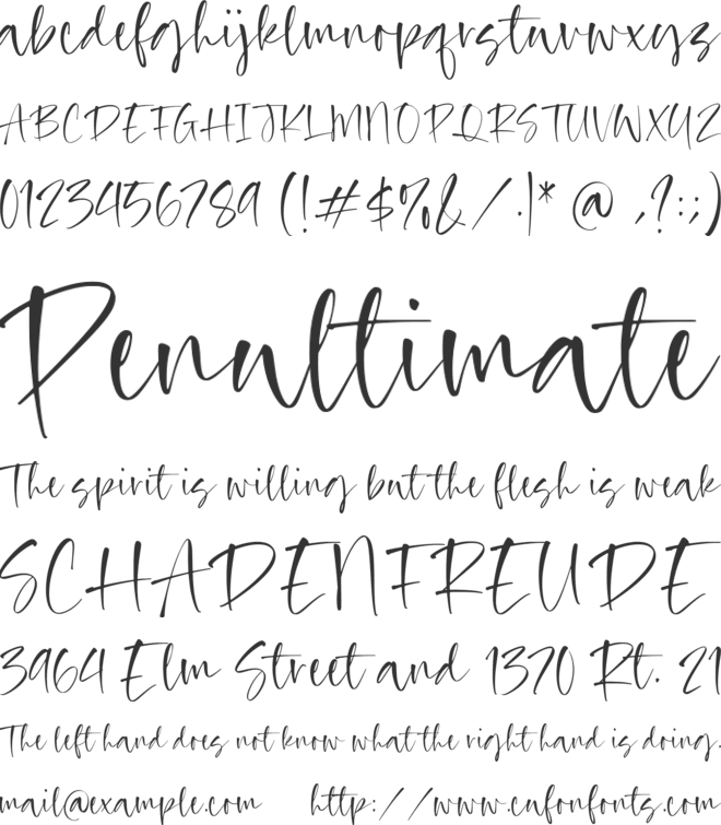 Romantic Homicide font preview