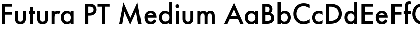 Futura PT Medium font