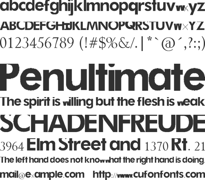 Brainy Baby font preview