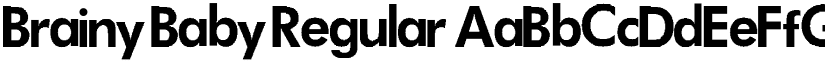 Brainy Baby Regular font