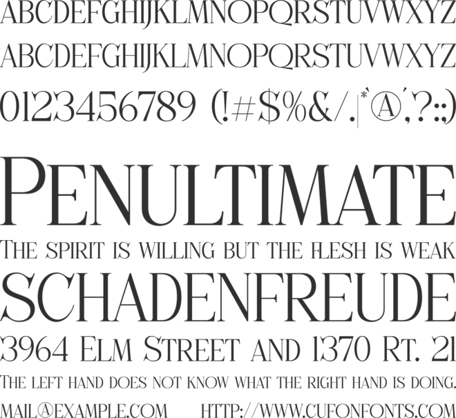 Holage font preview