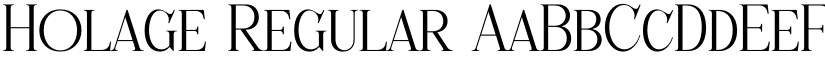 Holage Regular font
