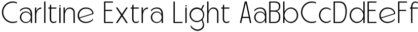 Carltine Extra Light font