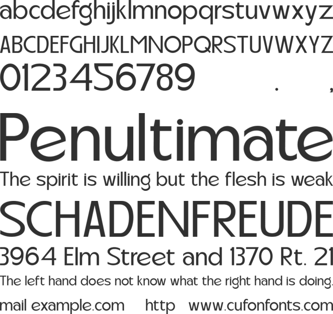Carltine font preview