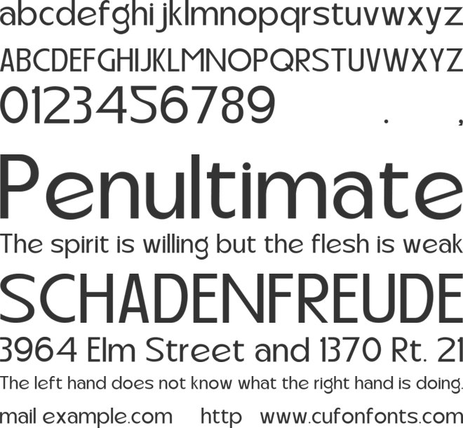 Carltine font preview