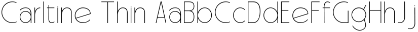 Carltine Thin font